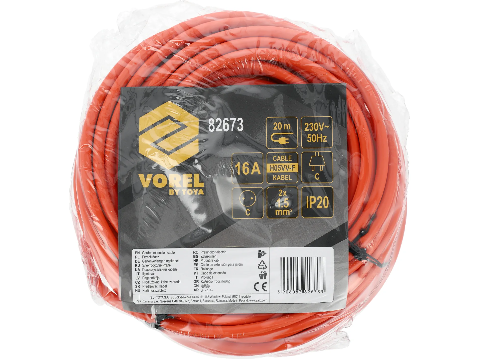 Baštenski produžni kabal 20 m 4
